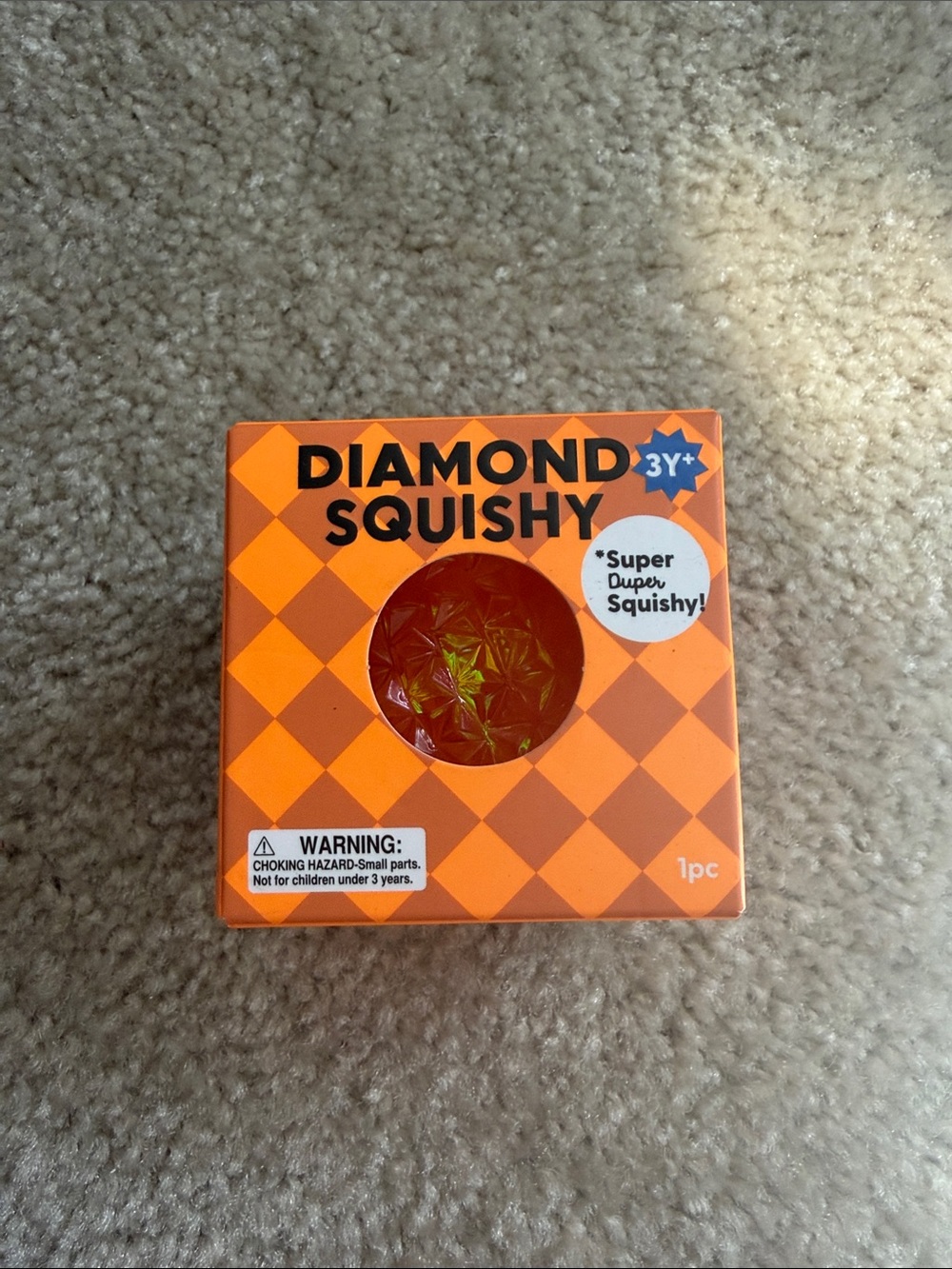 Diamond Squishy Orange Squishy Toy